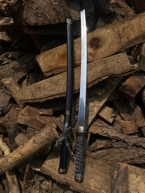 Black and Grey combo katana